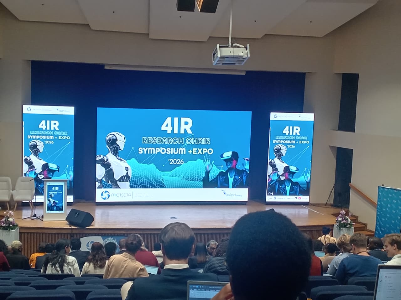 Stage at the CPUT and MICT SETA 4IR Research Chair Symposium and Expo 2026